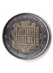 2017 - 2 Euro ANDORRA Stemma di Andorra moneta Fior di Conio Rara